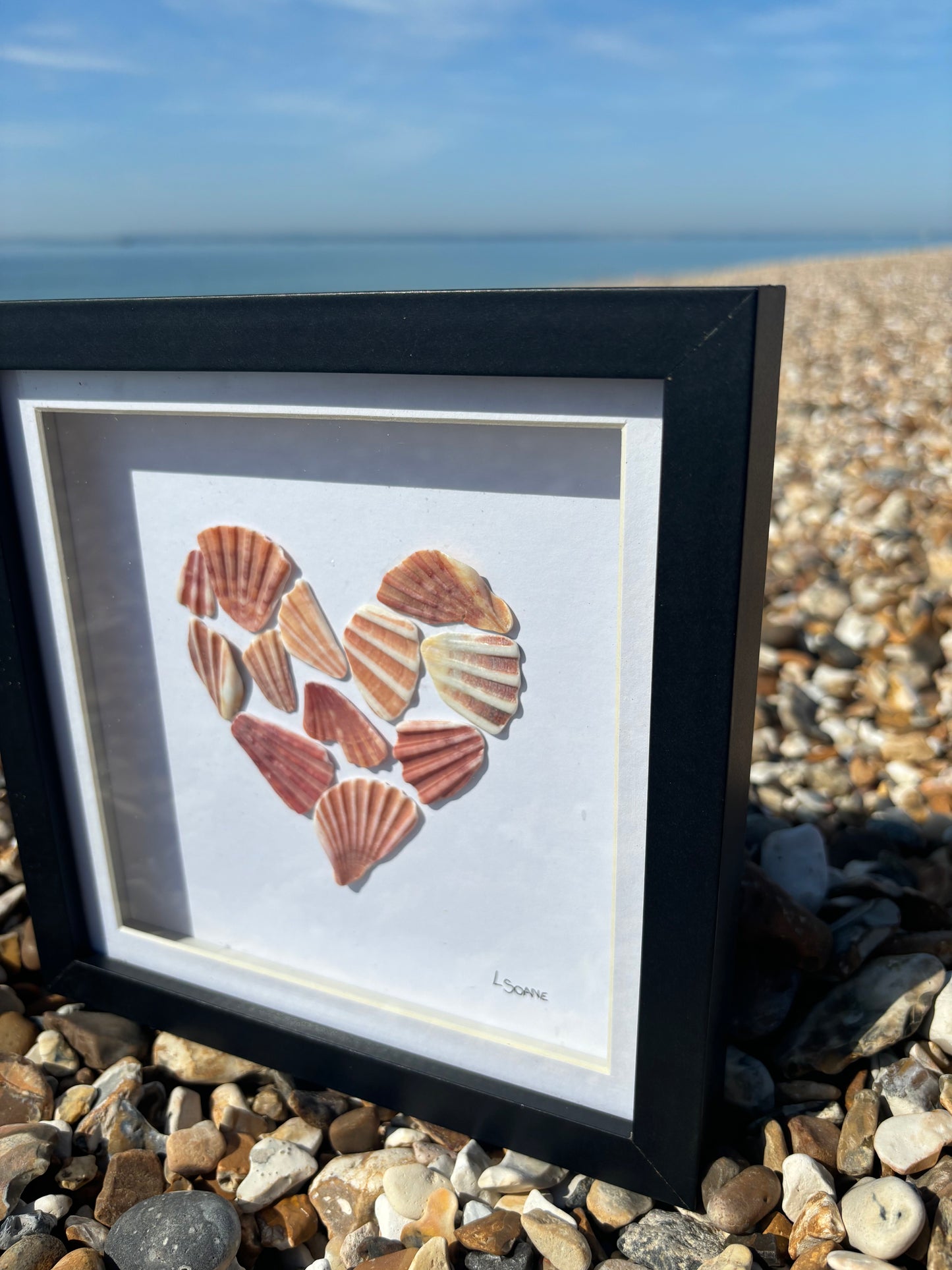 Scallop shell heart