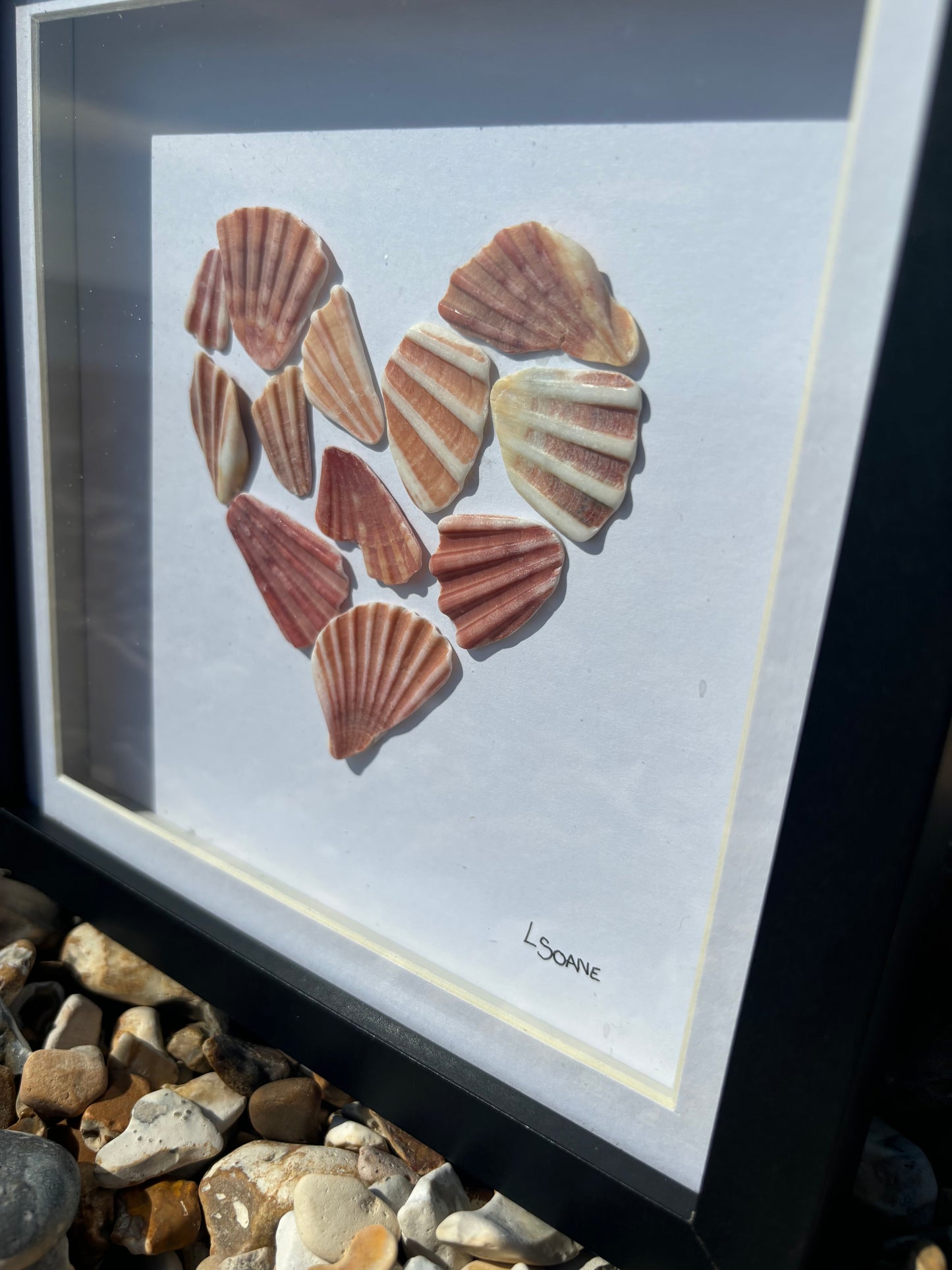 Scallop shell heart