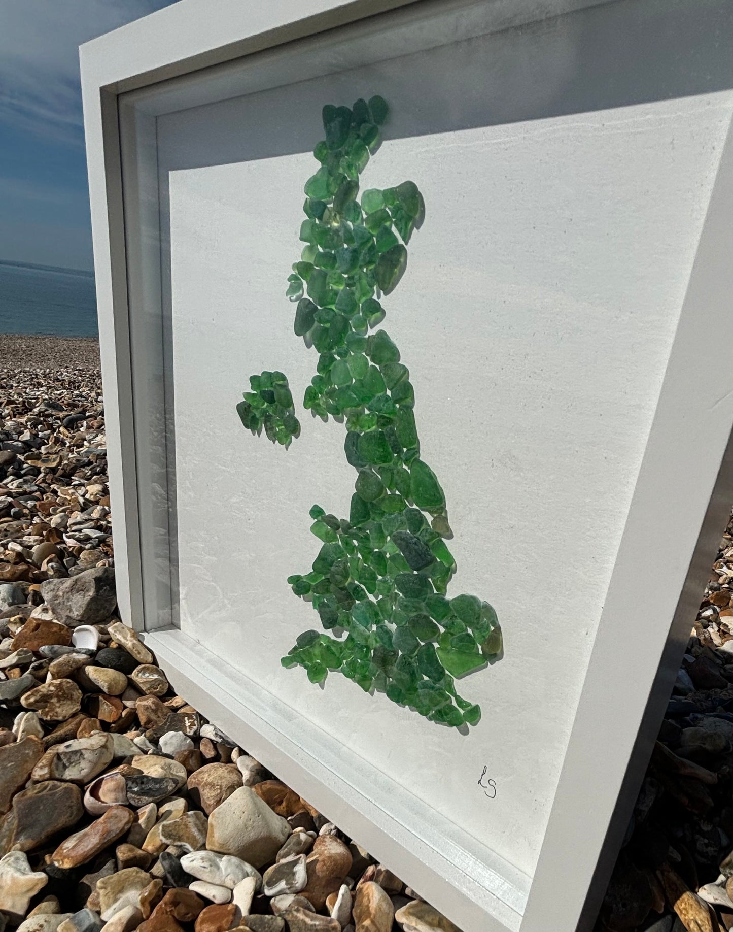 Great Britain using Green Seaglass