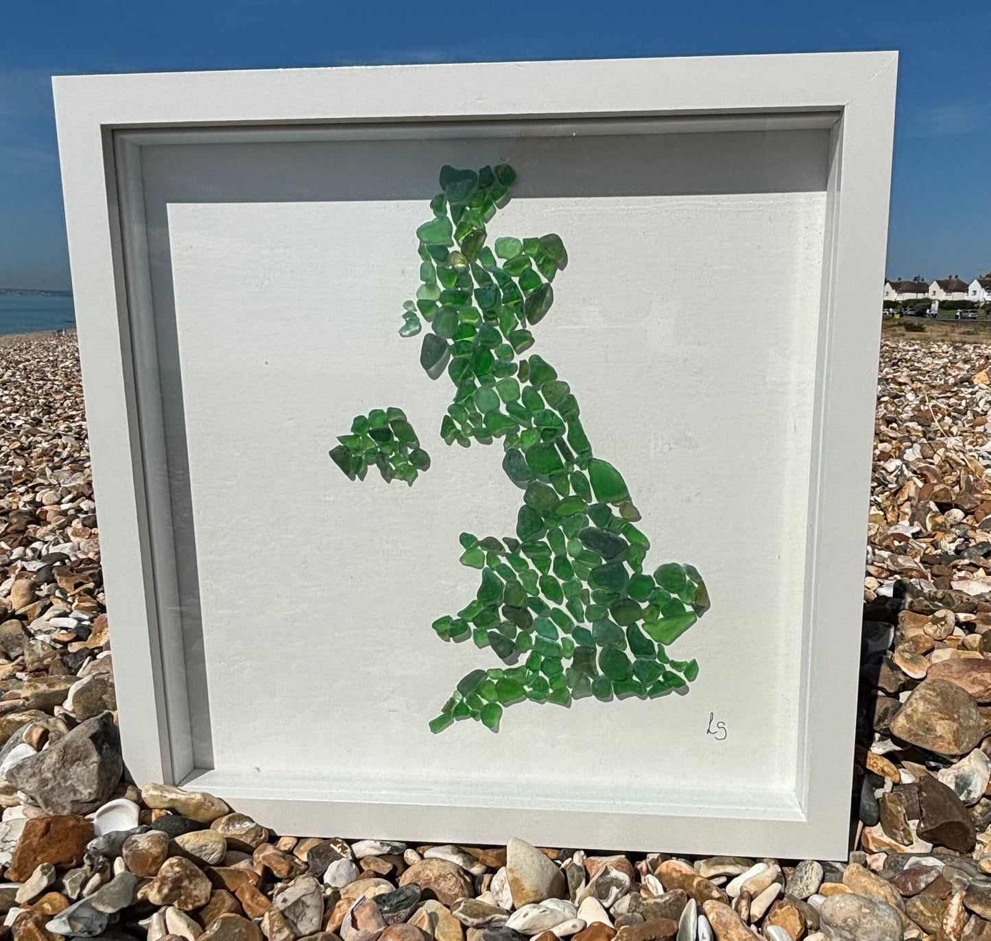 Great Britain using Green Seaglass