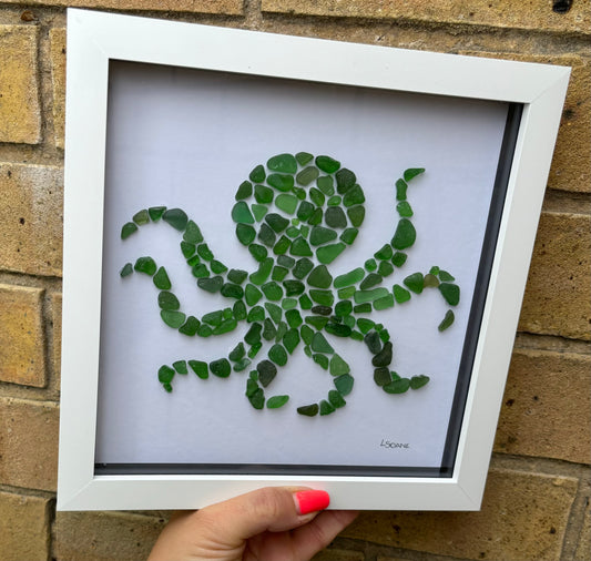 Green Seaglass Octopus