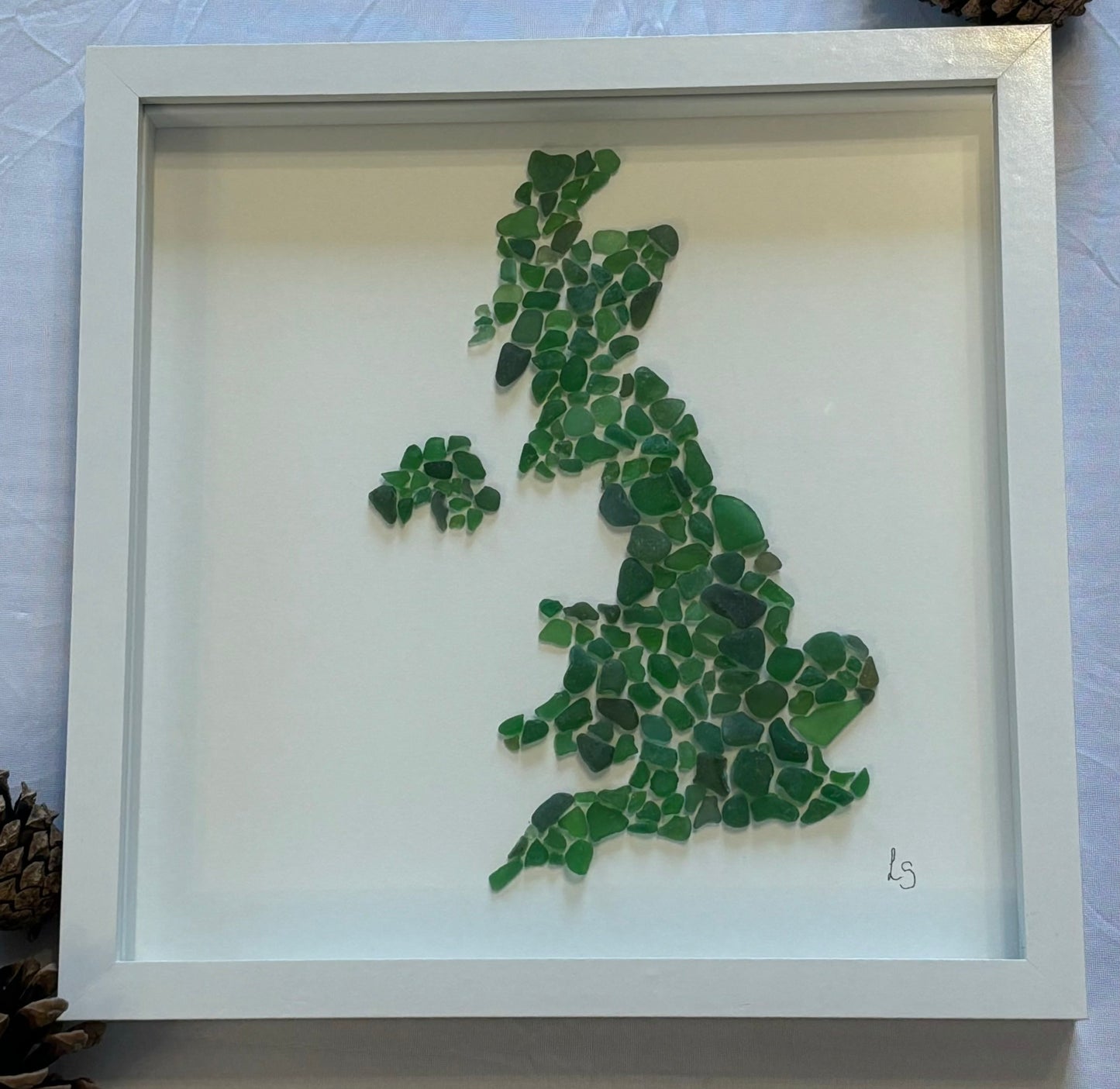 Great Britain using Green Seaglass