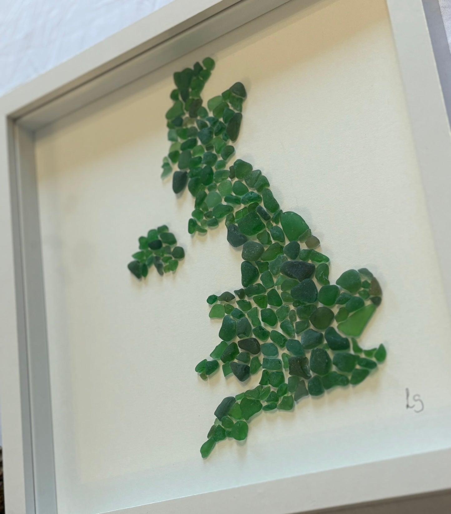 Great Britain using Green Seaglass